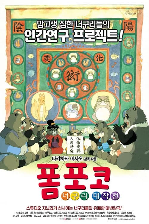 폼포코 너구리 대작전 포스터
